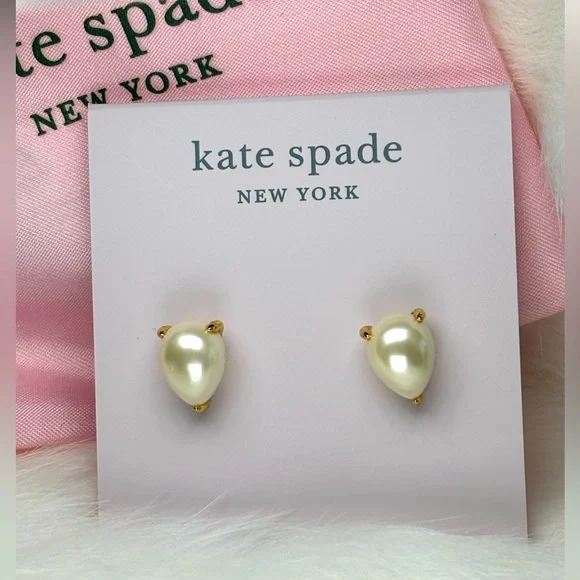 Kate Spade Brilliant State earrings. Color cream and gold. New with tags - Picture 1 of 6